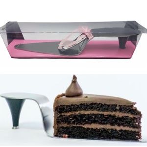 Wild Eye Design High Heel Cake Server NWT Silver Stiletto Novelty Gift